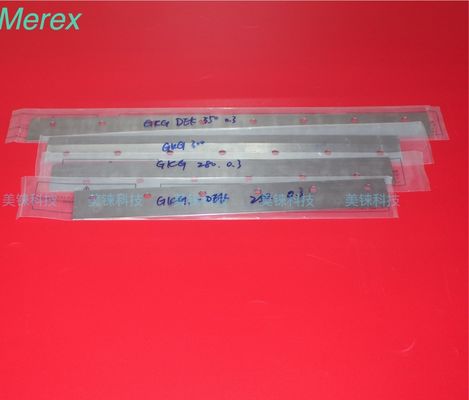 Ανταλλακτικά 0.3mmx350 300 280 250mm μηχανών εκτύπωσης λεπίδων GKG ελαστικών μάκτρων Smt Dek